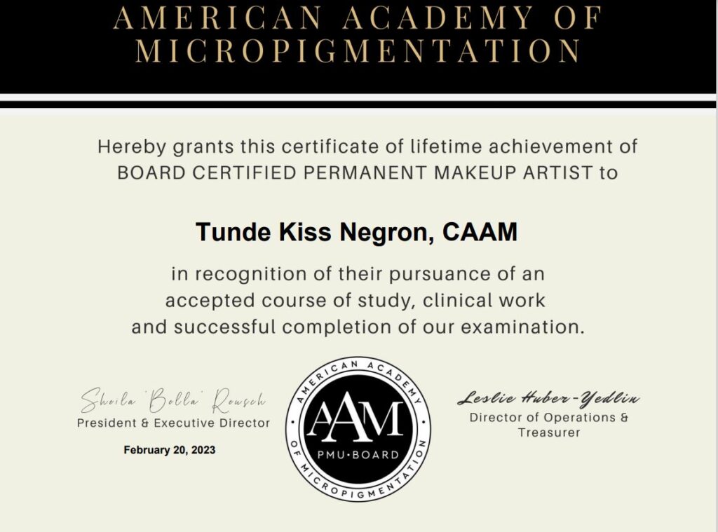 Certification