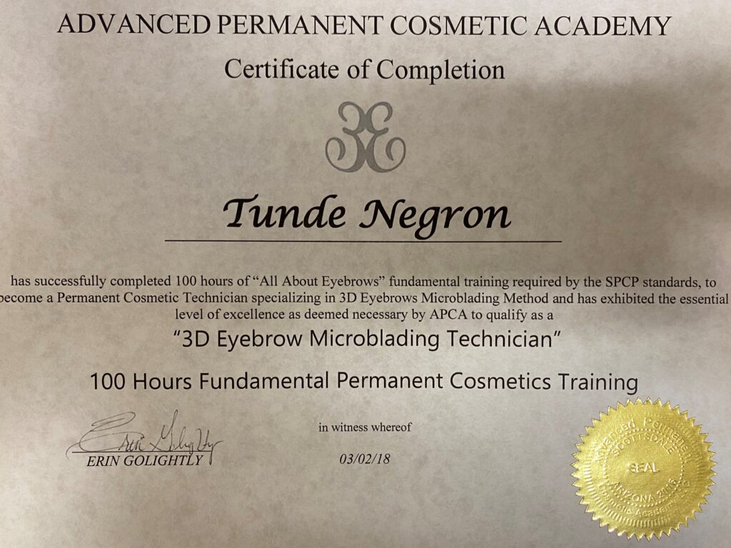 Certification